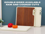 Double-sided cutting board - Serving board - Drinks board - Wooden cutting board - Kitchen board V1189-WXF-260203-00214