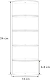 Belt Organizer, Acrylic 5 Layers Belt Case Storage Holder and Display for Accessories like V1258-DP02-WO-50