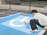 Handicap Parking Stencil Kit, Reusable Cardboard Parking Lot Stencils for Painting, Easy to Use V1192-AZ-W-5042