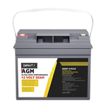 Giantz AGM Deep Cycle Battery 12V 50Ah x2 Box Portable Solar Caravan Camping BATTERY-C-AGM-50X2