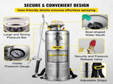 3.5Gal Stainless Steel Sprayer,l Set 20" Wand& Handle& 3FT Reinforced Hose, Hand Pump Sprayer V952-PWQBXG12L00000001V0