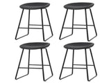 Artiss 4x Bar Stools Kitchen Dining Chairs Counter Stool PU Leather Metal BA-TW-8320-BKX4