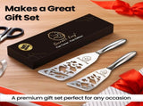 Gourmet Easy Stainless Steel Fish Spatula Set 1 Large 1 Small Metal Spatula V1376-FISHTURNFISH