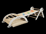 BoPeep Kids Climbing Toys Sets Toddler Toys Triangle Arch Climber Indoor White KD1193-WH-AU