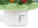 Xmas Tree Night Light Ceramic Decorative Plug in Tree Nightlight Xmas Decor for Bedside Tables Study V1294-YM0901-3115240103412