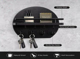 Handcrafted wooden wall organizer with partitioned storagend multifunctional use, easily creating V1232-QBZWJ-XYL-001