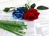 Green Short Stem Flowers for Soap and Bouquet Arrangements 100Pcs V1366-AZ2-W-18683