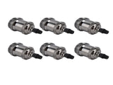 6 Pcs Lamp Holder Metal E26 E27 Screw Retro Lighting Base Accessories with Ground Aluminum V1294-YM0714-3119210198014