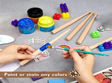 36 Pieces Mini Baseball Bat 7 Inch Unfinished Small Wooden Bats Unpainted Wood Baseball Bats for V1369-AZ3-W-15403