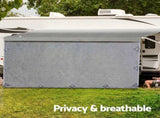 Weisshorn 12ft Caravan Awning Fabric & Privacy Screen RV Roll Out Sun Shade 3.4M AWN-CV-34-GY