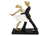Romantic Couple Dancing Sculpture Decoration Resin Elegant Couple Ballet Dancer Statue Figurine V1294-YM0706-3115230054811