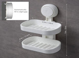 3 Pack Suction Cup Soap Dishes, Removable Drill-Free Bar Soap Holders for Shower Walls, Bathrooms, V1189-LC-AMZ-00271
