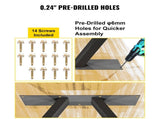 Metal Table Legs 28 x 17.7 inch A-Shaped Desk Legs Set of 2 Heavy Duty Bench Legs with Polyurethane V952-TZZTY28X17.7AAHCPV0