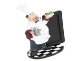 Resin Mustache Chef Figurine Fashion Small Ornaments Message Board Food Shop Hotel Decorations V1294-YM0714-3115210130111
