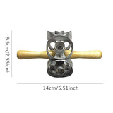 Donut Cutter, Stainless Steel Donut Mold & Dough Stamp Maker, Baking Tool with Wooden Handle, for V1366-AZ2-W-16750