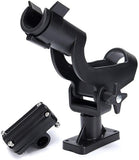 Adjustable Rotatable Plastic Fishing Rod 3 Mount Rack Holder Bracket Boat Canoeing Rowing Mount Kit V1259-DP01-A-2361