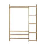 Artiss Wardrobe Clothes Rack Airer Coat Stand HANGER-C-01-BAM-WAL
