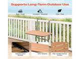 Balcony Hanging Table, 595 x 400 mm Folding Balcony Railing Table, Outdoor Balcony Bar Table for V952-FXGZSM25INCHDZVCRV0