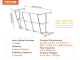 Livestock Hay Feeder 18.5 Gallons Wall Mounted Goat Hay Rack for Horses V952-SCWSQBGSWGWS1EGM7V0