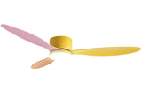 Devanti 52'' Ceiling Fan 3 Blades DC Motor w/Light w/Remote Yellow Pink Orange CF-C-52-70L-YPO