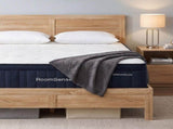 RoomSense Queen 34cm Medium Soft Gel Mattress Bundle, Oatmeal Bed Frame XFKF-1666-OATMEAL-Q