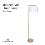 Sarantino 90-Degree Modern Arc Floor Lamp LMP-MLM-50430