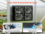 Solar Powered Fan, 25W Solar Panel with 4 Fans, Adjustable Solar Panel Angle, 2668 RPM High-Speed, V952-KQWSXHFJDTYN5TENT001Y3