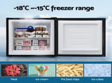 Devanti 31L Small Upright Freezer Vertical Freezer Black UPF-31L-BK