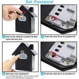Wall Mounted Key Box With Digital Code & Emergency Keys, Large Key Box Xl Size Outdoor Key V1188-MS-227-2305