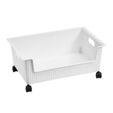 Plastic Book Storage Box Pulley Design Easy To Move Large Capacity Classroom Organizing Bins for V1294-YM0901-3117230131914