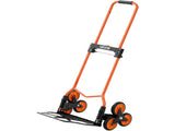 Stair Climbing Cart, 54 kg Stair-Climbing Capacity, Portable Folding Trolley Cart with Telescoping V952-QXTCSPLCHJG23BKCT001V0