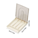 Flatware Storage Tray with Lid,11x13Inch Kitchen Drawer Organizer Tray with 5 Compartments,Storage V1366-AZ2-W-26536