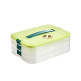 Refrigerator Food Shelf Dumpling Storage Box 3 Layered Stackable Food Storage Box Tray Container V1294-YM0523-10342933