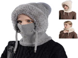 2026 New 3 in 1 Beanie Hat for Women, Upgrade Winter Balaclava Fall Winter Warm Knitted Hat Knitted V1258-DP02-C-2477