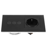 Multifunction Smart Wall Switch with Socket WiFi Switch Socket for Tuya 95/AC 10A V1294-YM0901-3114210035811