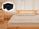 Bed Raisers Black Silicone for Bed Use Prevent Sliding and Add Storage 4Pcs V1369-AZ3-W-24445
