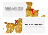 Christabelle 3 Reindeer Family Christmas Light Up Display 1.07m Rich Gold Animated Outdoor Indo 112_SHE205