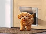 Pet Door, 33.7 x 50.9 cm Aluminum Frame with Lock and Flap System, Weatherproof Doggy Door, Easy to V952-MSCWMLMLHJ1PCF80QV0