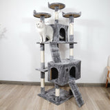 Furtastic 170cm Cat Tree Scratching Post - Silver Grey CAT-EJT-361-SGY