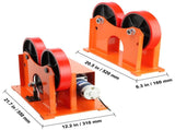 Turning Rolls Linkage Roller, 1000KG/2205LBS Loading Welding Turning Roll, 25-1400mm Diameter, V952-HJGLJX1000KGVKNQDV3