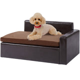 VEVOR Pet Sofa, Dog Couch for Medium-Sized Dogs and Cats, 28 x 20 x 13 inch Soft Leather Dog Sofa V952-PYCWSFPYZFXZU0X7XV0