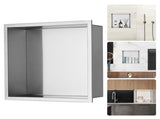 33.02 x 33.02 cm No Tile Shower Niche 304 Stainless Steel, Wall-Inserted Niche Recessed Double V952-BXGLYBK1C13YZKIQ0V0