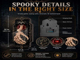 Spooky Skull Door Bell Hanging Decoration Mist Spray Motion Activated Halloween Porch Lock Decor V563-SH25006