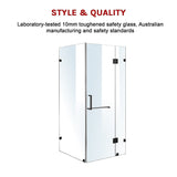 1200 x 900mm Frameless 10mm Glass Shower Screen By Della Francesca V63-830261