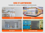 Strip Curtain, 3048 cm L x 30.5 cm W x 3 mm Thickness, Clear Ribbed PVC Curtain Strip Door Bulk V952-JZMLJZDLWWJCM7HTCV0