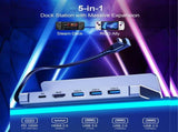 CHOETECH HUB-M77-GY PD100W 5-in-1 USB-C PDHDMIUSB 3.0A/FUSB2.0 Steam Deck Docking Station V28-ELECHOHUBM77GY