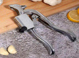 Stainless Steel Garlic Press Set for Easy Mincing and Crushing Garlic Kitchen Tool Silver V1192-AZ-W-27358