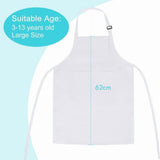 10 Pack Kids Apron Adjustable Children Apron with 2 Pockets Chef Apron for Cooking Baking V1369-AZ3-W-11810