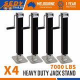 4x Trailer Caravan Canopy Jack Leg Stand Heavy Duty 3175KG 7000lbs Side Handle V465-86092 X4