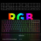 Tri-Mode RGB Mechanical Gaming Keyboard - 102-Key, Hot-Swappable, 4000mAh Battery, 5-Layer Sound V888-ELOSUNG35509
